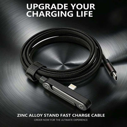 🔥Fast-Charging Cable with Detatchable Stand