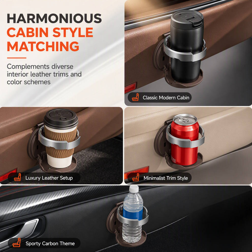 🎁 Last Day 50% OFF✨Universal Foldable Car Cup Holder with Hook
