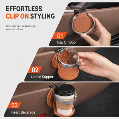 🎁 Last Day 50% OFF✨Universal Foldable Car Cup Holder with Hook